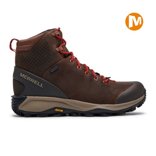 Pánské Zimní Boty Merrell Thermo Glacier Mid Waterproof Tmavě Hnědé (CZ. GCZTU)